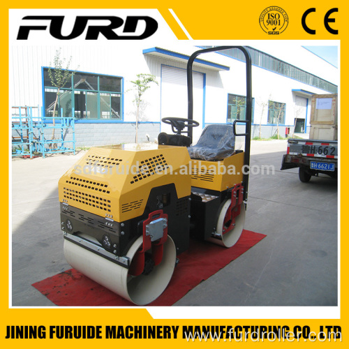 1 Ton Ride-on Double Drum Mini Asphalt Roller for Sale (FYL-880)